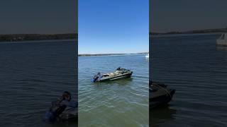 Aluno caiu do jet Aula prática de reembarque 😎 jetski pescaria pesca pescaesportiva [upl. by Arathorn]