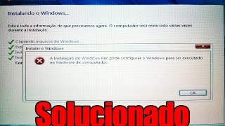 A instalação não pôde configurar o windowsa configuração do windows não conseguiu configurar [upl. by Stauffer]