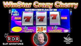 WinStar World Casino and the Red Screen Crazy Cherry Slot Machine [upl. by Eaner]