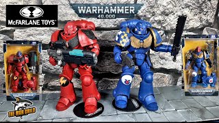 McFARLANE Toys Warhammer 40K ASSAULT INTERCESSOR HELLBLASTER Figures Review [upl. by Schifra]