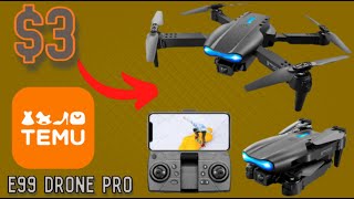 Testing a 3 Drone from TEMU  E99K3 Drone Pro Review [upl. by Nuoras867]