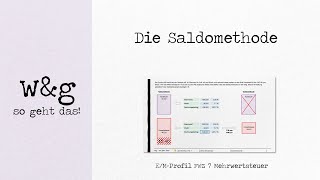 FWZ 7 Mehrwertsteuer  4 Saldomethode [upl. by Eilitan]