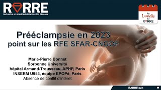 Lundi RARRE16 Prééclampsie en 2023 [upl. by Roban]