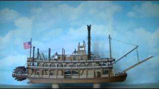 A Steamboat Model from 1888 [upl. by Giesecke597]