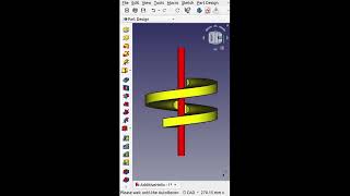 FreeCAD Additive Helix  Walkthrough  NOT a tutorial short shorts [upl. by Alexine]