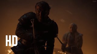 Jorah Mormont dies protecting Daenerys  GoT S08E03 [upl. by Server]