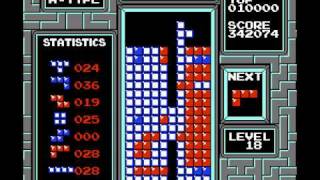 TAS NES Tetris quotFastest 999999quot by Acmlm in 031178 [upl. by Soluk]