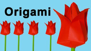 Como Hacer Flores De Papel Origami Fácil [upl. by Etnoj969]