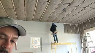 Behind the Scenes Our Drywall Installers Method At Westhampton Ma Part 7 drywall [upl. by Gretna]