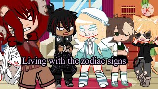 Living with the zodiac signsgachaskitTiaTamz [upl. by Wichman109]