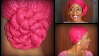 SISI YEMMIE ～ HEAD WRAP  HEAD SCARF TUTORIAL [upl. by Cirre]