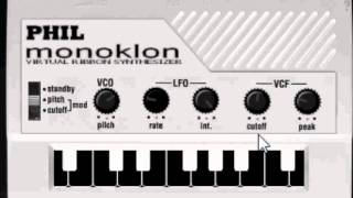 free vsti plugin Phil Monoklon  Korg Monotron virtual ribbon synthesizer [upl. by Essilrahc]