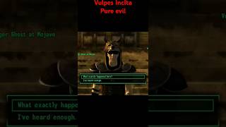 Fallout New Vegas characters good or evil Vulpes Inculta [upl. by Alleciram356]