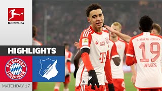 FC Bayern München  TSG Hoffenheim 30  Highlights  Matchday 17 – Bundesliga 202324 [upl. by Haldane]