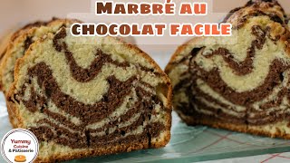 Recette de gâteau marbré au chocolat facile et rapide [upl. by Doyle]