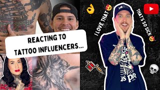 Reacting To Tattoo Influencers Tattoos 2 [upl. by Norah781]