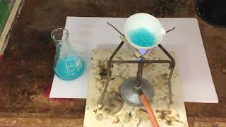 Evaporation of copper sulfate [upl. by Nicolle]