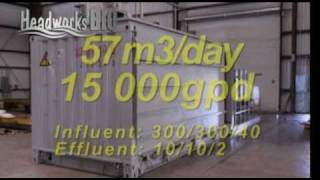 Compact Wastewater Treatment System video from Headworks BIO  the HIT System™ [upl. by Dde]