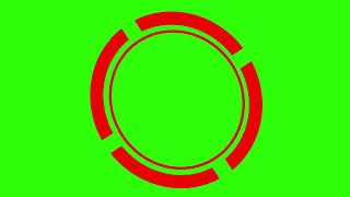 Red circle Green screen HDRed circle Animation for highlightsgreen screen circle effectcircle [upl. by Amorette43]