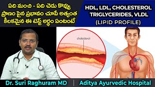 Cholesterol Lipid Profile టెస్ట్ ని ఎలా అర్ధం చేసుకోవాలి  చెడు కొవ్వు మంచి కొవ్వు ఏవి [upl. by Analle]