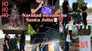 DECORAMOS EL RANCHO SANTA JULIA en compañía de renos reales  VLOGMAS [upl. by Enila]