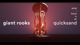 Giant Rooks  What I Know Is All Quicksand Lyric Video [upl. by Harlie]