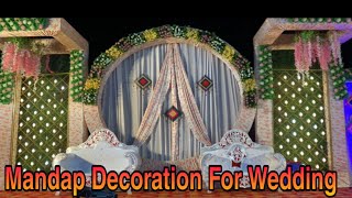 Mandap Decoration for WeddingMandap Decoration at homeMandap Decoration ideas mandap mandapam [upl. by Llenrup]