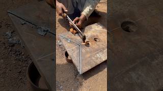 How To Weld An Adjustable Bucket Edge Plate For Amazing Ideas shorts weldingworks [upl. by Gusba82]