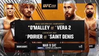 UFC 299 OMalley vs Vera 2  Official Trailer MUSIC Vocal Cut amp Original Audio [upl. by Hector739]