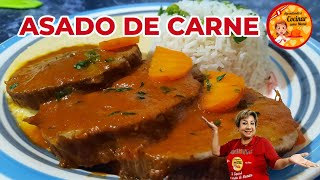 RECETA ESPECIAL  ASADO DE CARNE  QUE RICO [upl. by Montanez]