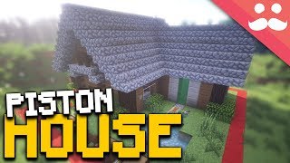 MINECRAFT PISTON HOUSE in 1 Chunk [upl. by Raamaj]