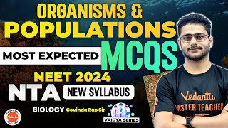 Organisms amp Population  MCQs  Class 12  Biology  NEET 2024  Govinda Rao Sir [upl. by Aneehsram]