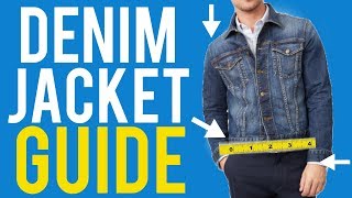 Denim Jacket Fit Guide For Men  The Correct Way to Wear It [upl. by Analaj]