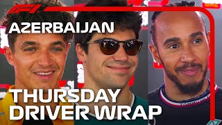 Thursday Drivers Wrap  2024 Azerbaijan Grand Prix [upl. by Waine701]