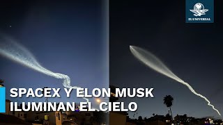 Así se vio el lanzamiento del Falcon 9 de SpaceX [upl. by Atlante993]