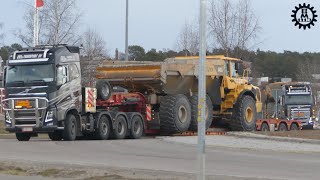 Road Building In The Background Are Stunning Dump Truck Huge Moving Dirt Power Dozer Pushing [upl. by Refinnaj]