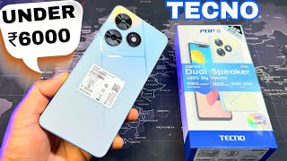 Tecno Another New Budget Smartphone 🔥 Tecno Pop 8 With Duel Speaker Under 6000 Full Unboxing [upl. by Krenek355]