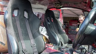 RX8 Drift Build 4 We need some seats  Project Drift [upl. by Ariat932]