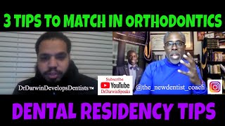 How to Get into Orthodontics Residency  3 TIPS TO MATCH  NewDentist Coach [upl. by Romelle228]