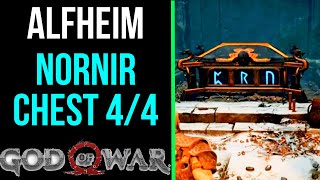 God of War  Nornir Chest 44 in Alfheim Lake of Light [upl. by Ecnerat]