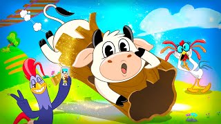 La Vaca Lola se atascó y más canciones infantiles divertidas 🎵🐮 [upl. by Anaiad]