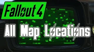 Fallout 4  How to Reveal All Map Locations Ingame [upl. by Hewe]