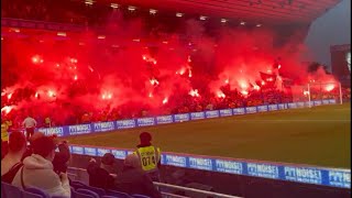 Union Bears light up St Andrews with pyro display  Rangers fans at Birmingham preseason friendly [upl. by Cnahc101]