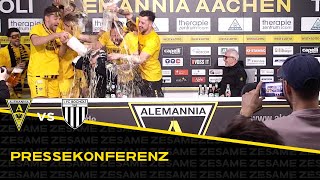 Pressekonferenz nach Alemannia Aachen  1 FC Bocholt [upl. by Lull799]