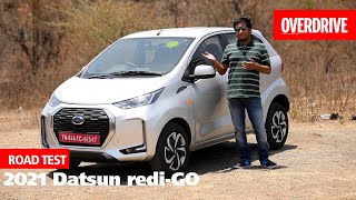 2021 Datsun rediGO Facelift road test review  OVERDRIVE [upl. by Hastings819]