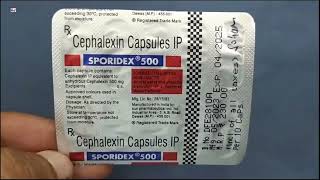 Cephalexin oral suspension ip  cephalexin oral suspension  cephalexin suspension  sporidex syrup [upl. by Murvyn]