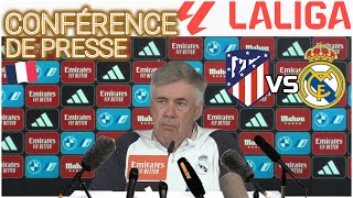 CONFERENCE DE PRESSE FR  Ancelotti  Atlético Madrid vs Real Madrid [upl. by Cantlon]