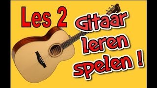 Hoe speel je gitaar les 2 Gitaar leren spelen [upl. by Achilles]