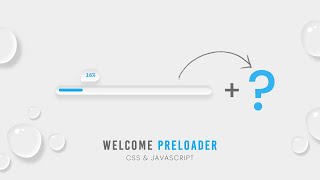 How to Make Welcome Screen Preloader  CSS amp Javascript [upl. by Ettelra]