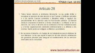 Titulo I  Parte 1  Art 23  38 de la Constitucion Española 1978  Oposiciones [upl. by Damour57]